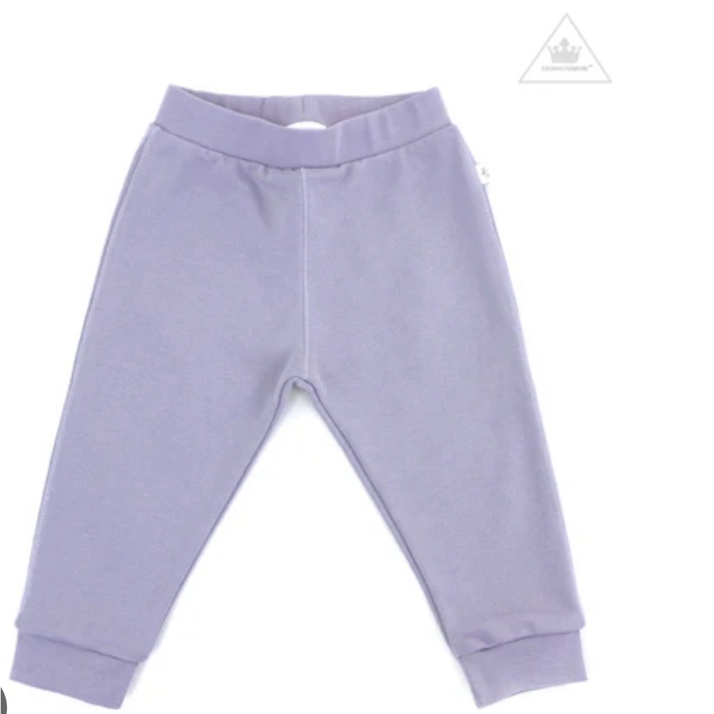 Cozy Lavender Kids Joggers by boutique label Wynken